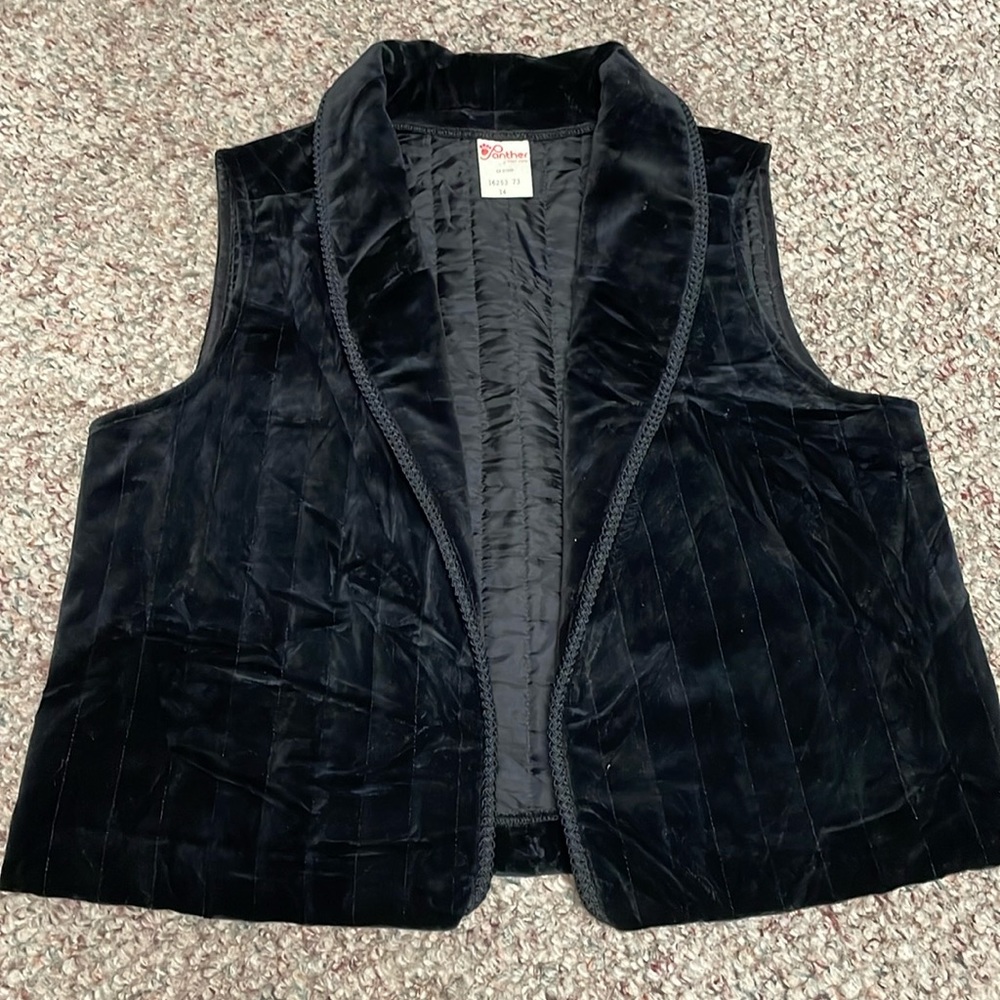Vintage 70s/80s velvet vest